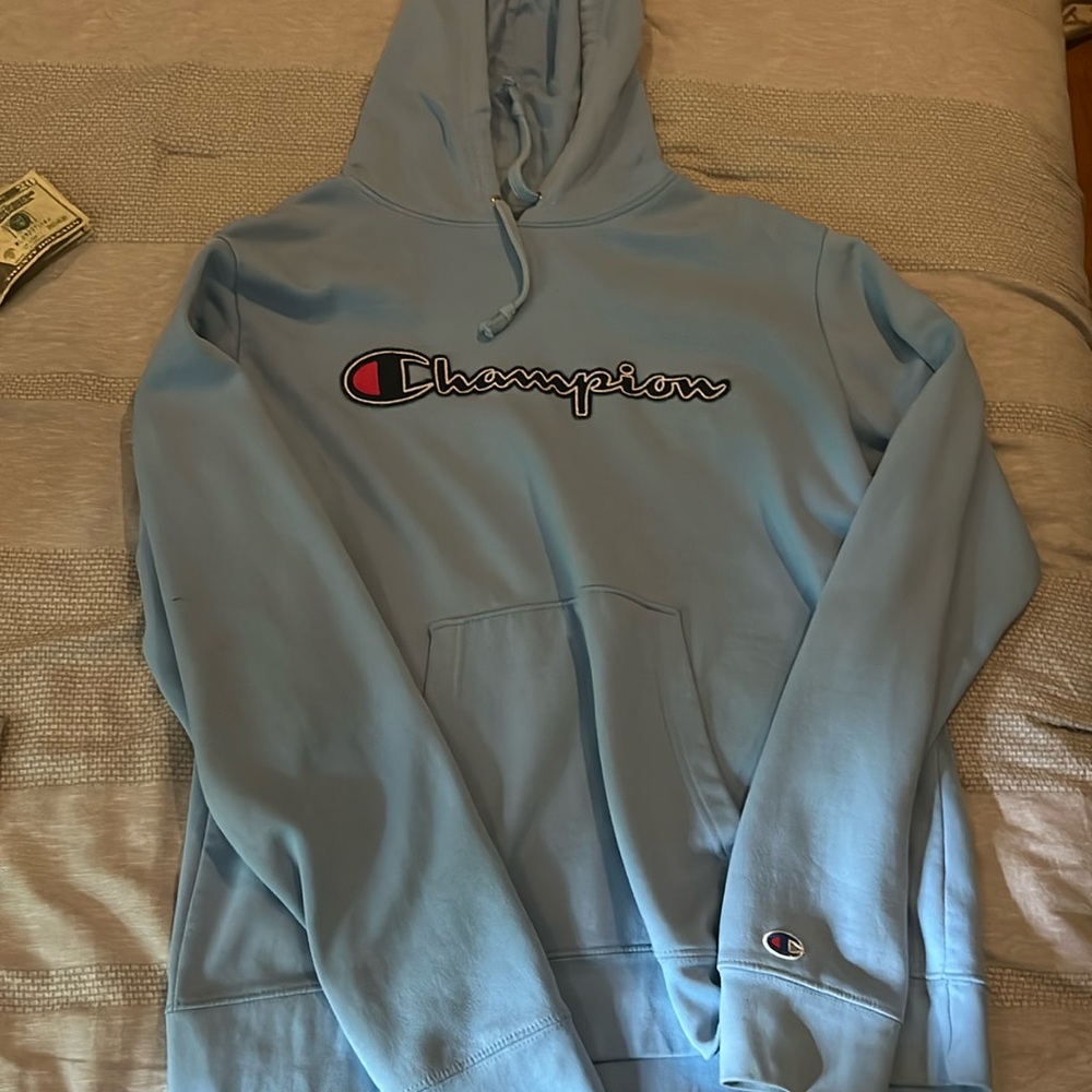 Champions hoodie baby blue